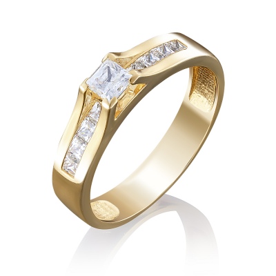 Кольцо из желтого золота с фианитом р. 16,5 PLATINA jewelry 01-4943-00-501-1130-38, 01-4943-00-501-1130-38
Кольцо из желтого золота с фианитом р. 16,5 PLATINA jewelry 01-4943-00-501-1130-38, 01-4943-00-501-1130-38