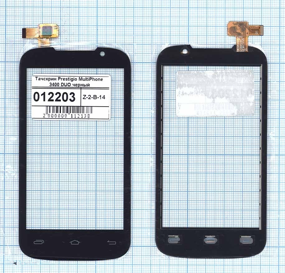 Сенсорное стекло (тачскрин) для Prestigio MultiPhone 3400 DUO черный, для Prestigio MultiPhone 3400 DUO
Сенсорное стекло (тачскрин) для Prestigio MultiPhone 3400 DUO черный, для Prestigio MultiPhone 3400 DUO