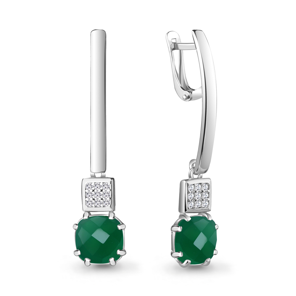 Серьги подвески из серебра с агатом/фианитом Aquamarine 4742609А_925_р, 4742609А_925_р
Серьги подвески из серебра с агатом/фианитом Aquamarine 4742609А_925_р, 4742609А_925_р