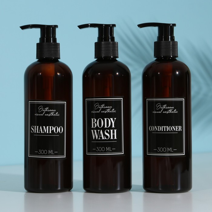 Дозатор КНР Bathroom visual для шампуня и геля для душа, 300 мл, набор 3 шт., Коричневый
Дозатор КНР Bathroom visual для шампуня и геля для душа, 300 мл, набор 3 шт., Коричневый