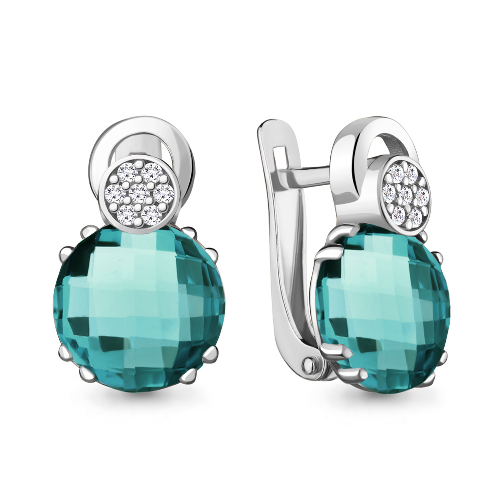 Серьги из серебра с турмалином искусственным/фианитом Aquamarine 4742888А_925_р, 4742888А_925_р
Серьги из серебра с турмалином искусственным/фианитом Aquamarine 4742888А_925_р, 4742888А_925_р