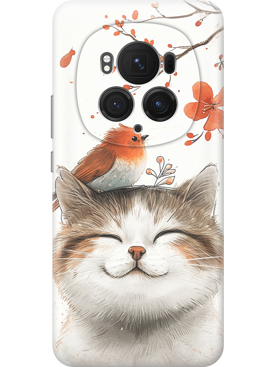 Силиконовый чехол на Honor Magic6 Pro с принтом "Довольный котик и птичка", Прозрачный;белый;красный, 782623411
Силиконовый чехол на Honor Magic6 Pro с принтом "Довольный котик и птичка", Прозрачный;белый;красный, 782623411