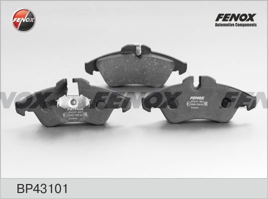фото Комплект тормозных колодок, дисковый тормоз fenox bp43101