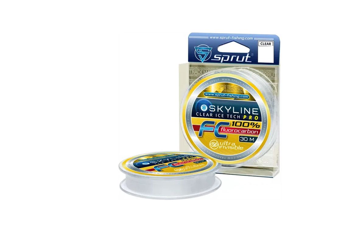 Леска Sprut SKYLINE FC 100% Clear 0,330mm/30m, Прозрачный, Skyline Ice Tech Pro
Леска Sprut SKYLINE FC 100% Clear 0,330mm/30m, Прозрачный, Skyline Ice Tech Pro