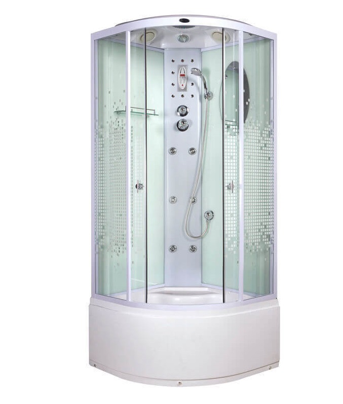 Кабина душевая NIAGARA 900х900х2200, высокий поддон, стекло МОЗАИКА, арт. NG-308-01
Кабина душевая NIAGARA 900х900х2200, высокий поддон, стекло МОЗАИКА, арт. NG-308-01