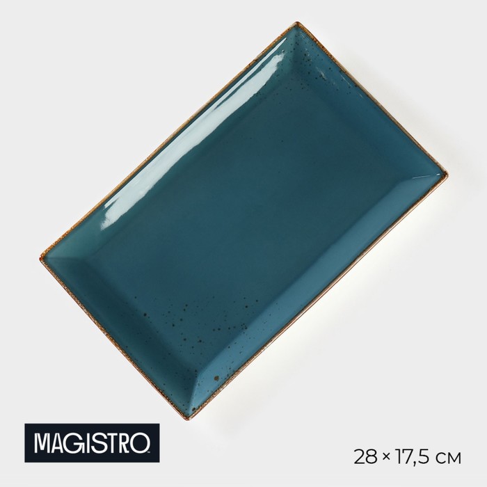 Блюдо сервировочное Magistro Церера 27x17,5x2 см, цвет голубой, 9883765, Серия посуды "Церера"6
Блюдо сервировочное Magistro Церера 27x17,5x2 см, цвет голубой, 9883765, Серия посуды "Церера"6