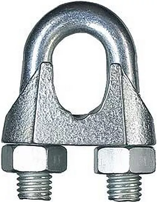 фото Зажим для стальных канатов din 741 м8 (уп. 2шт) пакетик noname