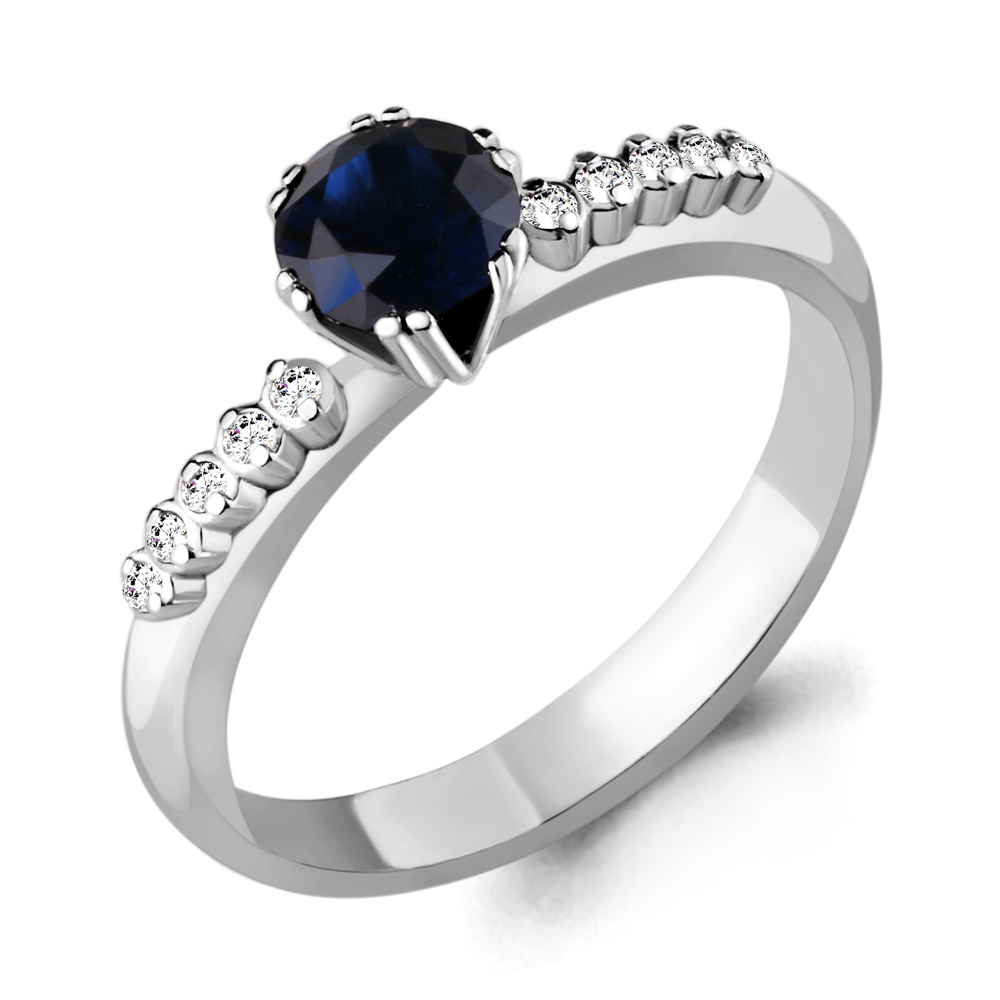 Кольцо из серебра с фианитом/сапфиром искусственным р. Aquamarine 63891Н, 63891Н_925_р
Кольцо из серебра с фианитом/сапфиром искусственным р. Aquamarine 63891Н, 63891Н_925_р