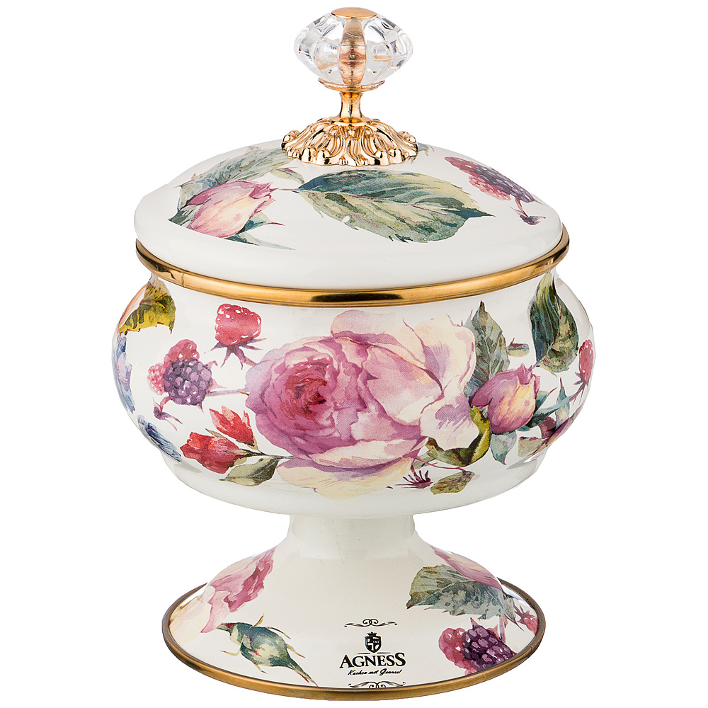 Сахарница на ножке agness с крышкой 0,85л диаметр 14 см. высота 19 см. Agness_950-029, 950-029
Сахарница на ножке agness с крышкой 0,85л диаметр 14 см. высота 19 см. Agness_950-029, 950-029