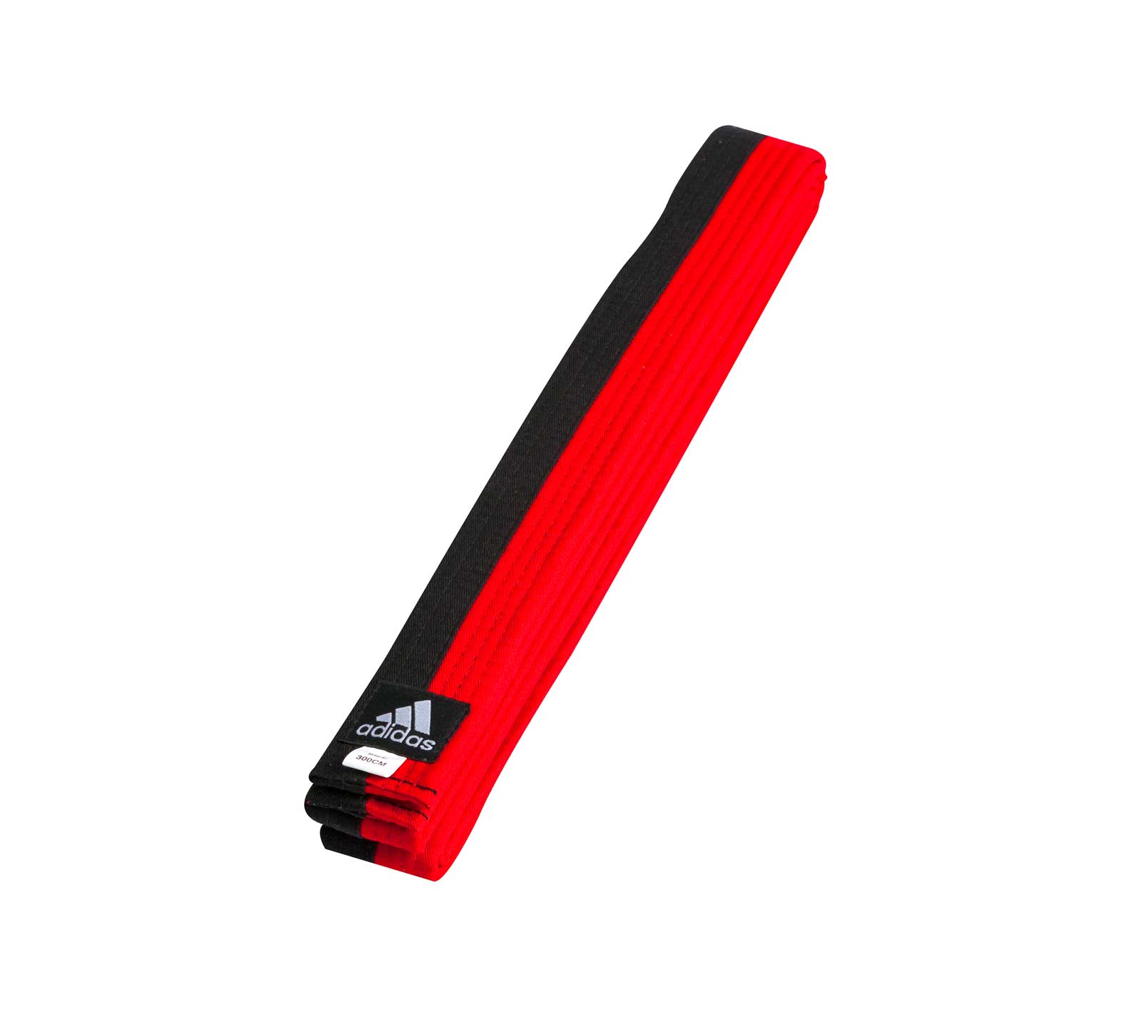 фото Пояс для единоборств half-half poomse belt черно-красный (длина 240 см) adidas