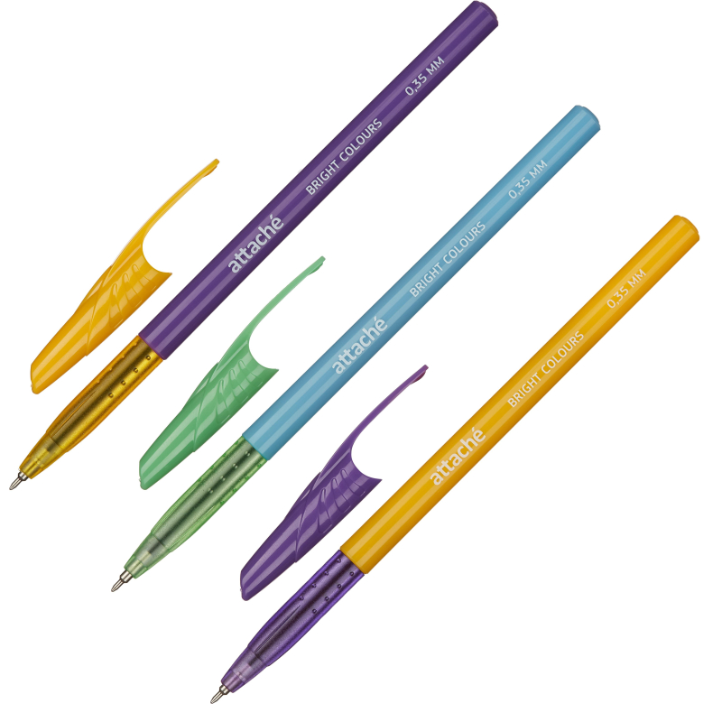 Ручка шариковая неавтоматическая Attache Bright colours 0,35мм, син, ассорт, (20шт.)
Ручка шариковая неавтоматическая Attache Bright colours 0,35мм, син, ассорт, (20шт.)