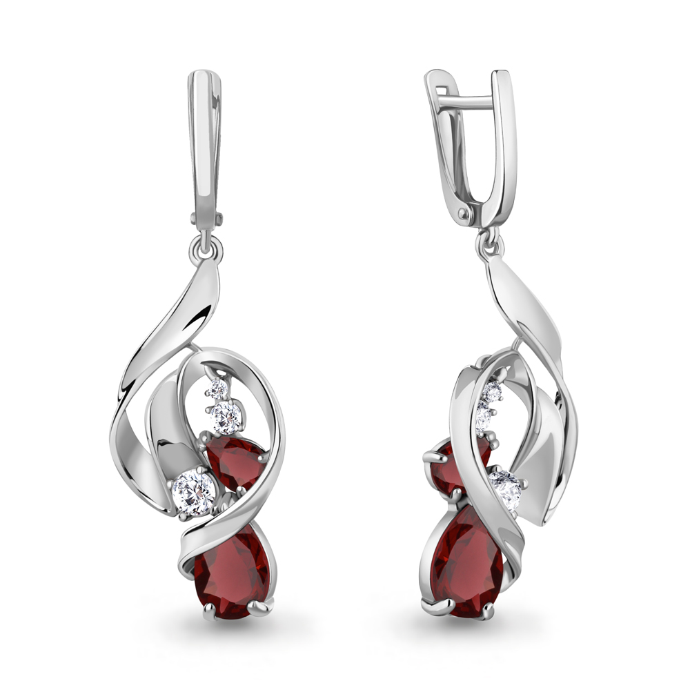 Серьги подвески из серебра с гранатом/фианитом Aquamarine 4760503А_925_р, 4760503А_925_р
Серьги подвески из серебра с гранатом/фианитом Aquamarine 4760503А_925_р, 4760503А_925_р