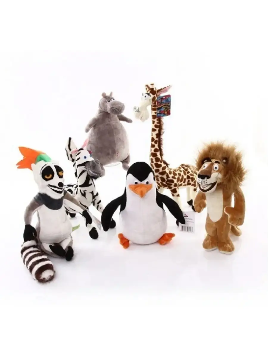 Набор мягких игрушек Good Toys Мадагаскар Алекс Мелман Глория Марти Джулиан Шкипер 6 шт, Разноцветный
Набор мягких игрушек Good Toys Мадагаскар Алекс Мелман Глория Марти Джулиан Шкипер 6 шт, Разноцветный