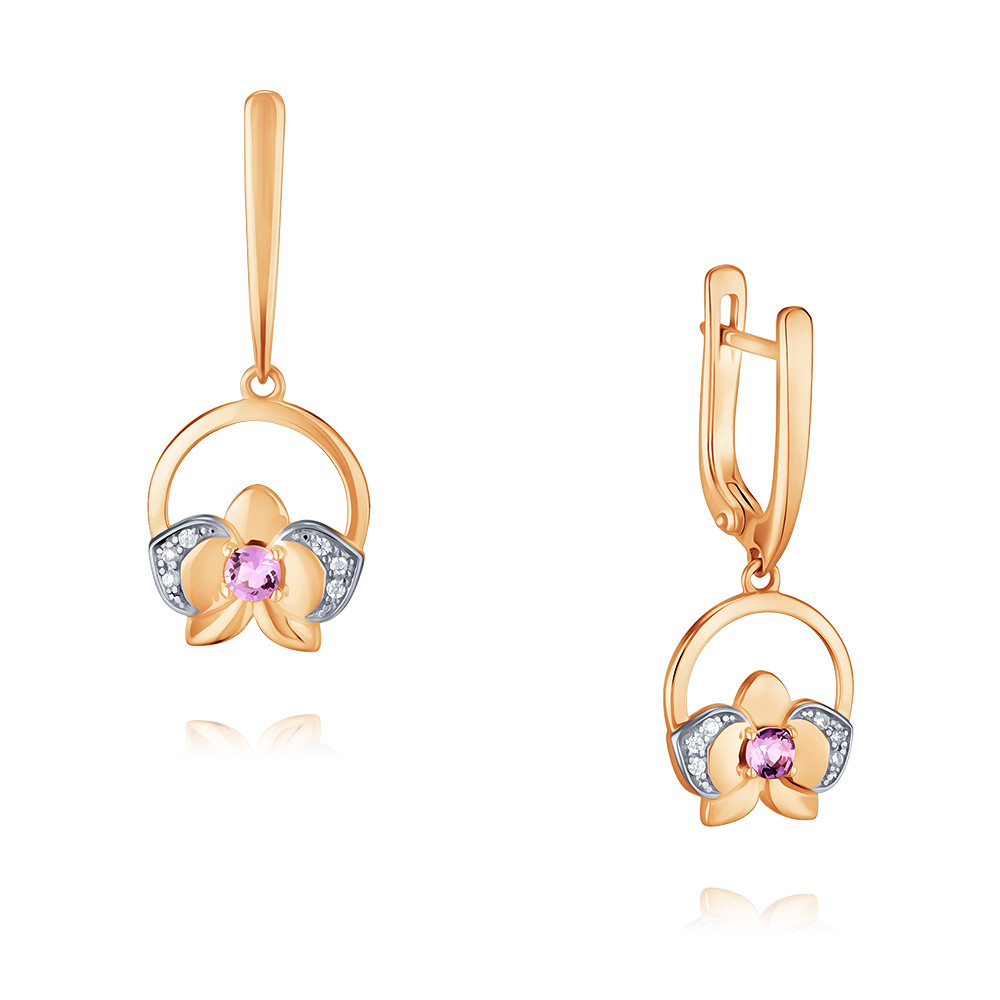 Серьги подвески из красного золота ADAMAS 24041022/02-А50Д-653, аметист/фианит, 24041022/02-А50Д-653
Серьги подвески из красного золота ADAMAS 24041022/02-А50Д-653, аметист/фианит, 24041022/02-А50Д-653