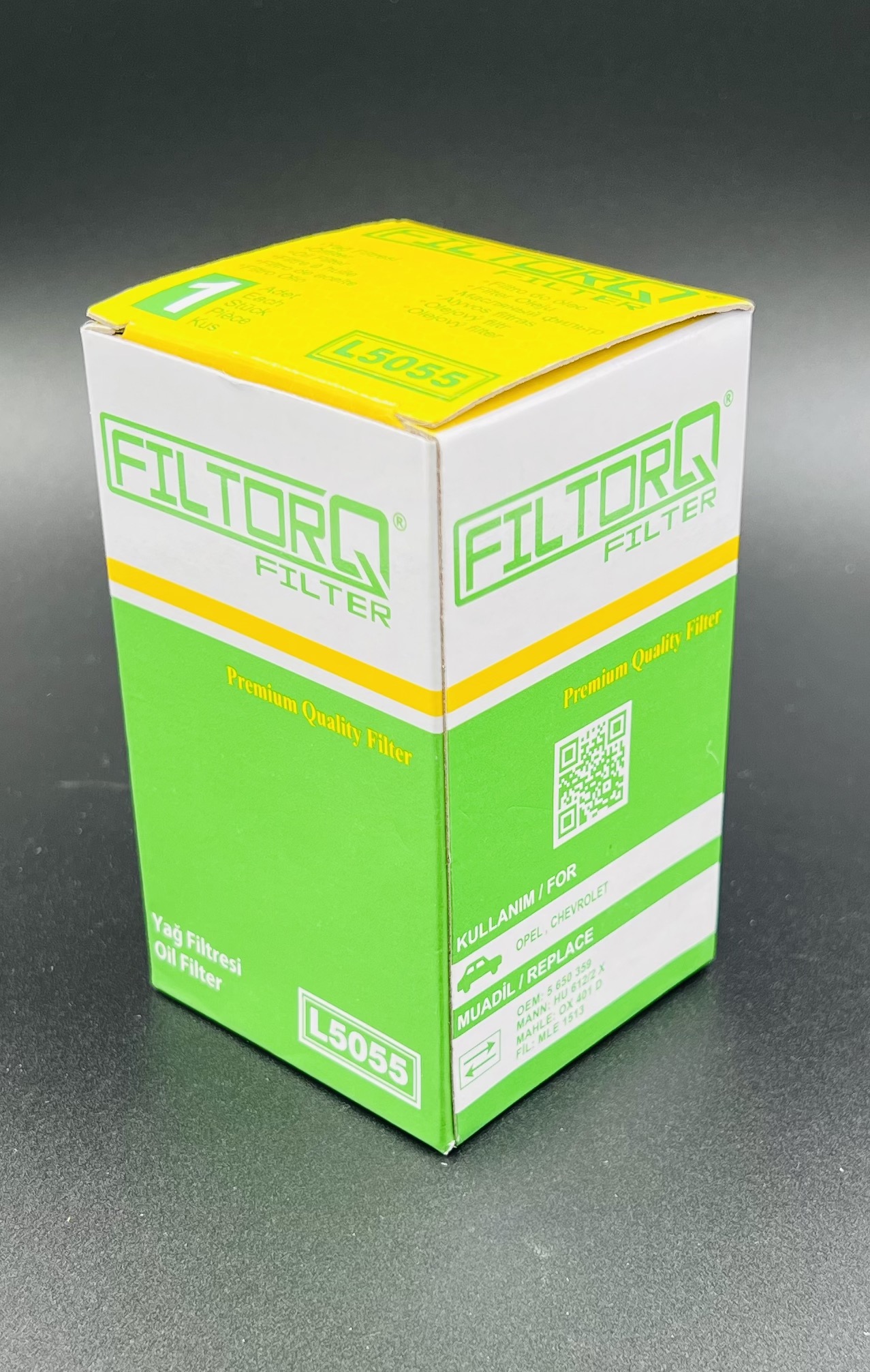 Фильтр масляный FILTORQ L5055 ( Аналог HU612/2x) GM Astra G/H/J, Aveo 08- Cruze 1.4-1.6
Фильтр масляный FILTORQ L5055 ( Аналог HU612/2x) GM Astra G/H/J, Aveo 08- Cruze 1.4-1.6