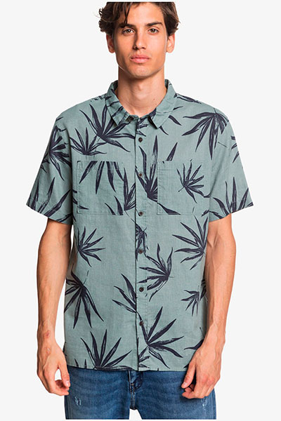 фото Рубашка quiksilver gkb6 chinois green deli p, мультиколор, s quicksilver