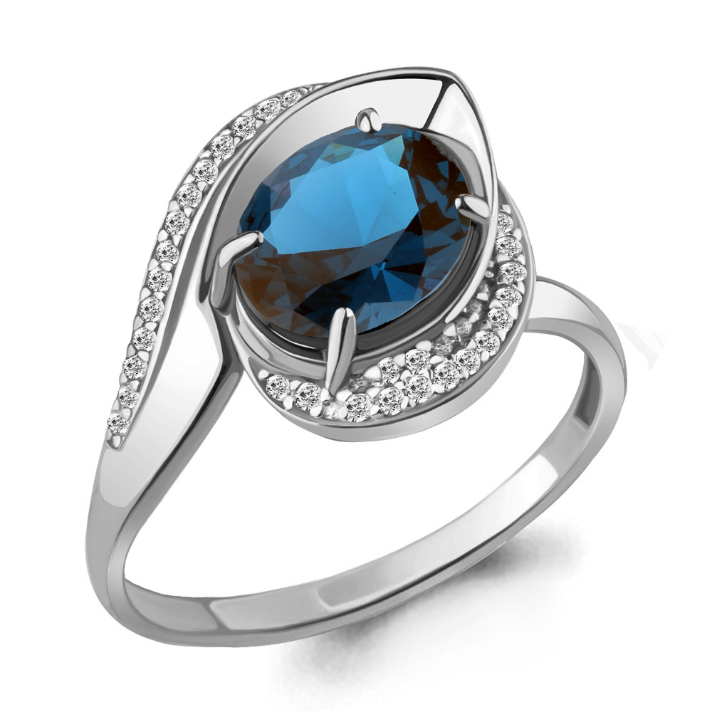 Кольцо из серебра с топазом искусственным/фианитом р. Aquamarine 6579093А, 6579093А_925_р
Кольцо из серебра с топазом искусственным/фианитом р. Aquamarine 6579093А, 6579093А_925_р