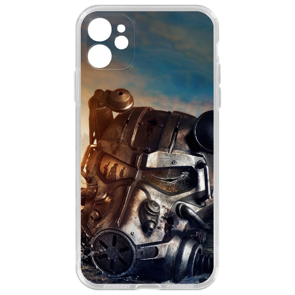 Чехол-накладка Krutoff Clear Case Фоллаут - Шлем Т-60 для iPhone 11 с защитой камеры, Прозрачный
Чехол-накладка Krutoff Clear Case Фоллаут - Шлем Т-60 для iPhone 11 с защитой камеры, Прозрачный