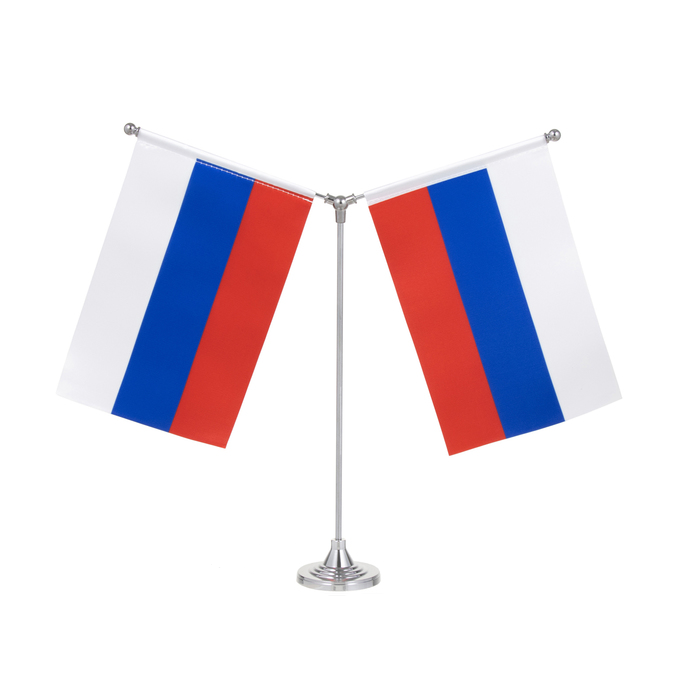 Флагшток настольный с двумя флажками 21 х 14 см, круг 6.5 х 3.5 см, 30 х 35 см, серебро
Флагшток настольный с двумя флажками 21 х 14 см, круг 6.5 х 3.5 см, 30 х 35 см, серебро