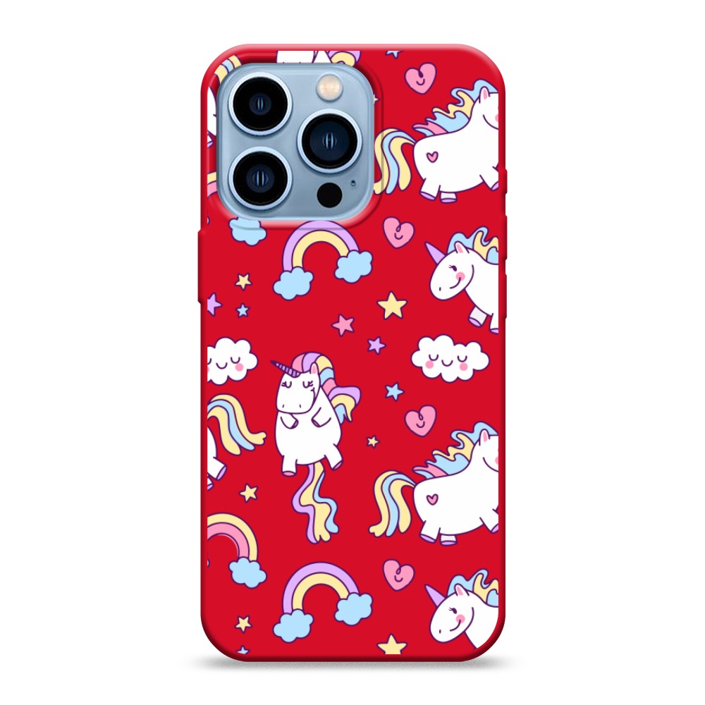 Матовый силиконовый чехол "Sweet unicorns dreams" на Apple iPhone 13 Pro, Sweet unicorns dreams
Матовый силиконовый чехол "Sweet unicorns dreams" на Apple iPhone 13 Pro, Sweet unicorns dreams