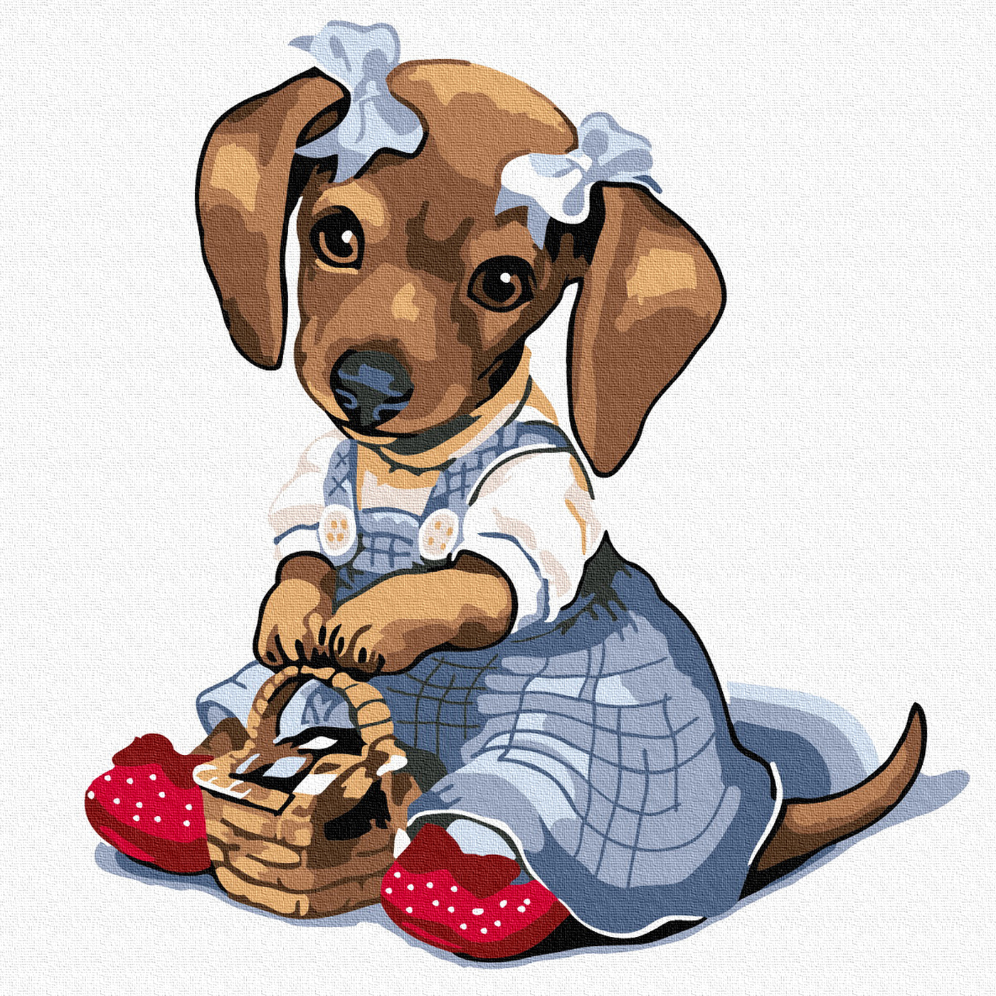 Картина по номерам Molly «ТАКСА С КОРЗИНКОЙ» Холст на подрамнике, 20х20 см, Такса с корзинкой
Картина по номерам Molly «ТАКСА С КОРЗИНКОЙ» Холст на подрамнике, 20х20 см, Такса с корзинкой