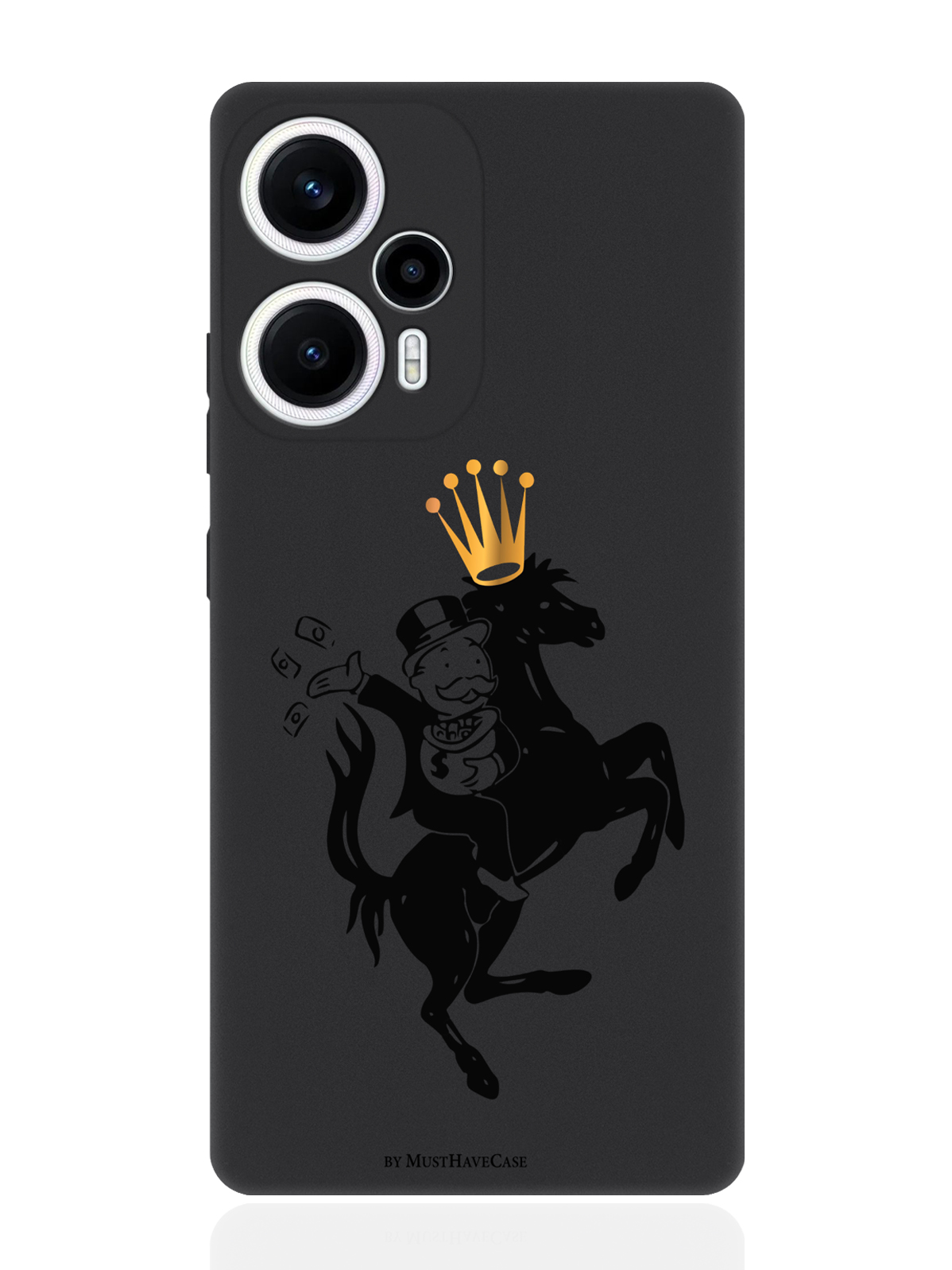 Чехол для смартфона Poco F5/Xioami Redmi Note 12 Turbo черный силиконовый Monopoly на коне, Черный;золотой
Чехол для смартфона Poco F5/Xioami Redmi Note 12 Turbo черный силиконовый Monopoly на коне, Черный;золотой