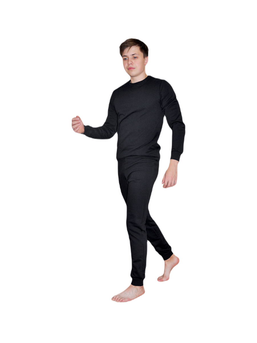 фото Термобелье с начесом мужское bombacho, черное, размер 44