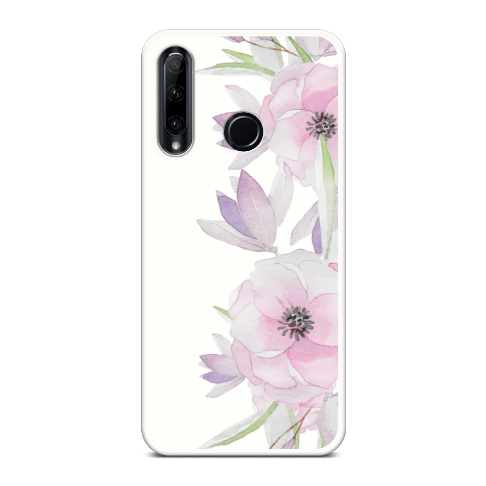 фото Чехол awog 68957-1 для honor 10i, 20e, p smart+ 2019, 20 lite "нежные анемоны"