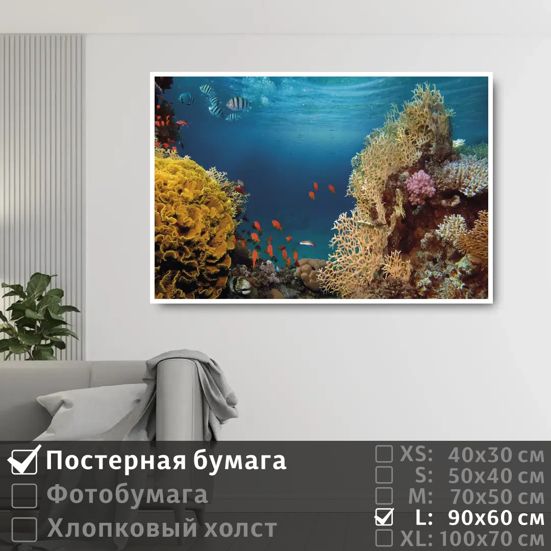 Постер на стену ПолиЦентр Морские рыбки в коралловых рифах 90х60 см, МорскиеРыбкиВКоралловыхРифах
Постер на стену ПолиЦентр Морские рыбки в коралловых рифах 90х60 см, МорскиеРыбкиВКоралловыхРифах