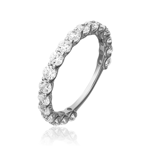 Кольцо из белого золота с фианитом р. 16 PLATINA jewelry 01-5317-00-501-1120-38, 01-5317-00-501-1120-38
