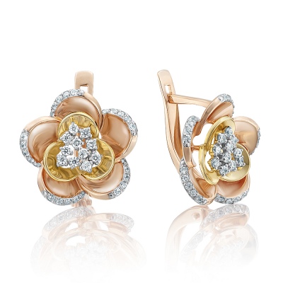 Серьги из комбинированного золота с фианитом PLATINA jewelry 02-3683-00-401-1113-33, 02-3683-00-401-1113-33
Серьги из комбинированного золота с фианитом PLATINA jewelry 02-3683-00-401-1113-33, 02-3683-00-401-1113-33