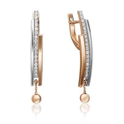 Серьги из комбинированного золота с фианитом PLATINA jewelry 02-4354-00-401-1111-24, 02-4354-00-401-1111-24
Серьги из комбинированного золота с фианитом PLATINA jewelry 02-4354-00-401-1111-24, 02-4354-00-401-1111-24