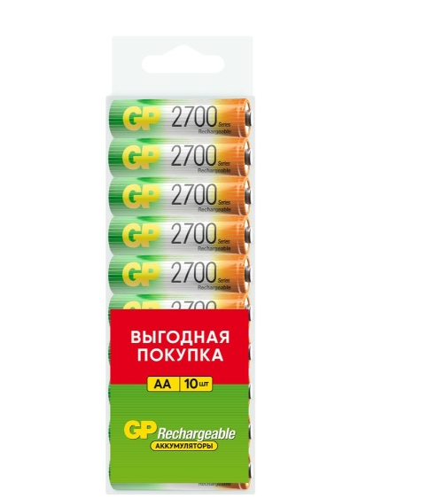GP Аккумулятор GP 270AAHC AA NiMH 2700mAh (10шт), Аккумулятор GP 270AAHC AA NiMH 2700mAh (10шт)
GP Аккумулятор GP 270AAHC AA NiMH 2700mAh (10шт), Аккумулятор GP 270AAHC AA NiMH 2700mAh (10шт)