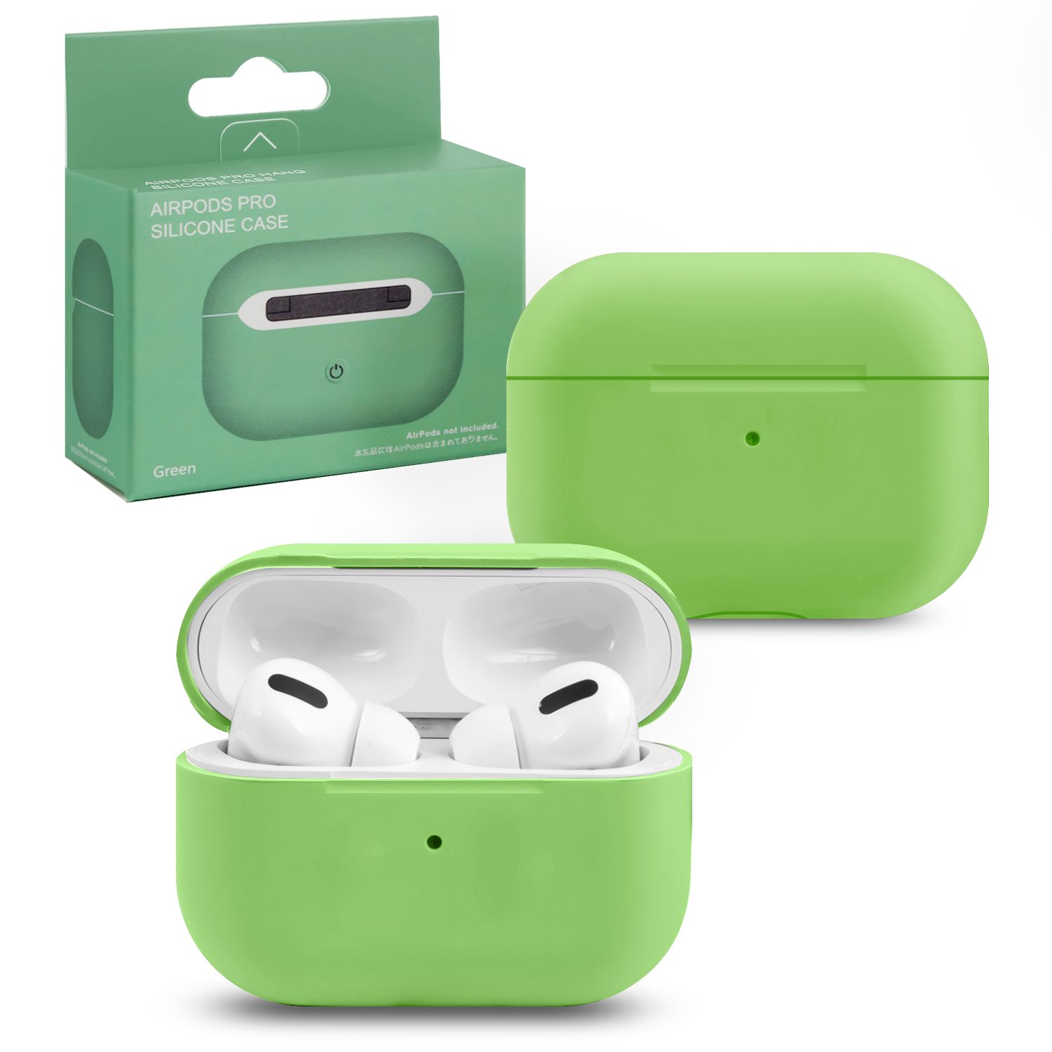Силиконовый чехол для Apple AirPods Pro с карабином Green, Зеленый, Чехол силиконовый для наушников Apple AirPods Pro
Силиконовый чехол для Apple AirPods Pro с карабином Green, Зеленый, Чехол силиконовый для наушников Apple AirPods Pro
