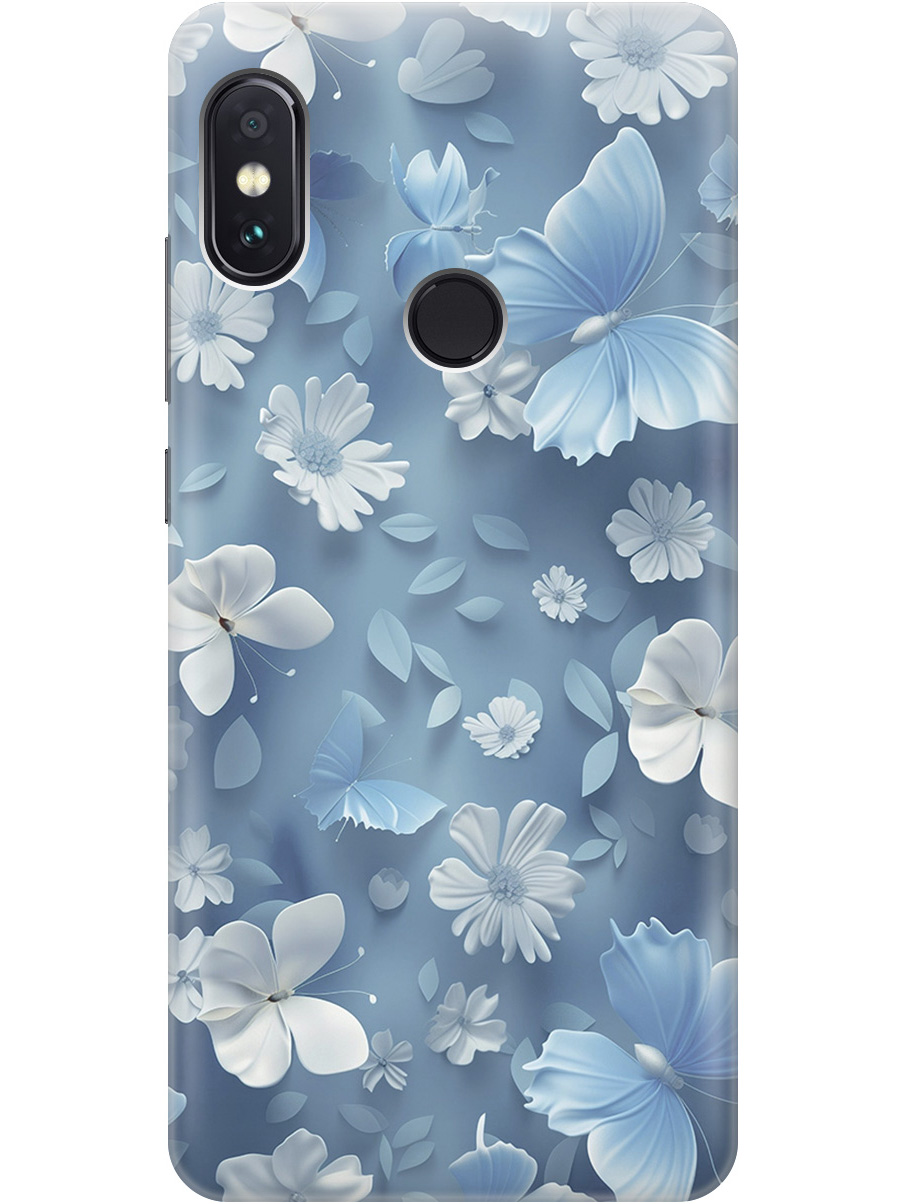 Силиконовый чехол на Xiaomi Redmi Note 5/Note 5 Pro с принтом "Голубые бабочки", Прозрачный;белый;голубой, 717568710
Силиконовый чехол на Xiaomi Redmi Note 5/Note 5 Pro с принтом "Голубые бабочки", Прозрачный;белый;голубой, 717568710