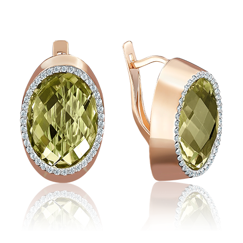 Серьги из красного золота с кварцем/фианитом PLATINA jewelry 02-3665-00-260-1110-46, 02-3665-00-260-1110-46
Серьги из красного золота с кварцем/фианитом PLATINA jewelry 02-3665-00-260-1110-46, 02-3665-00-260-1110-46