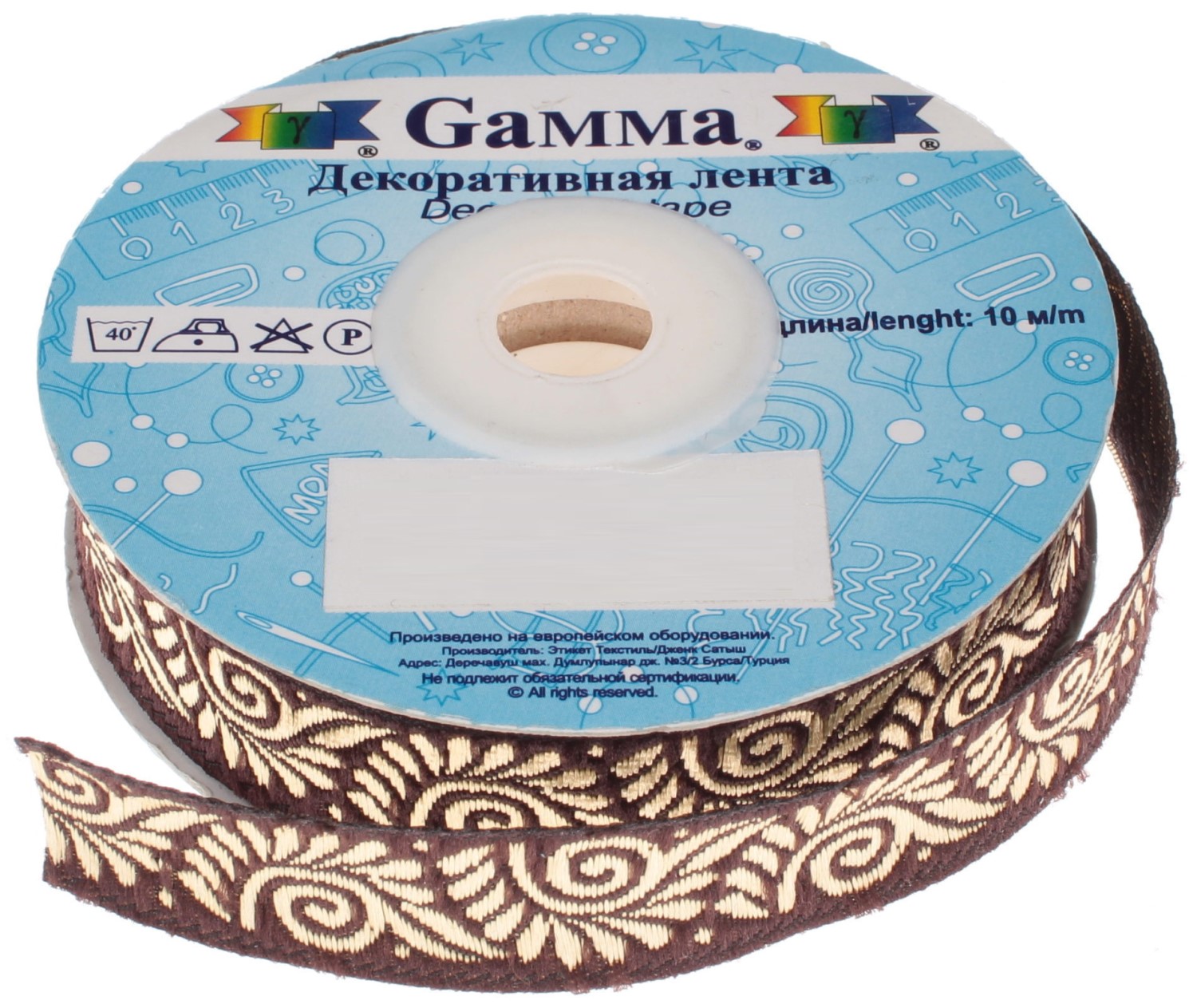 Gamma 16 мм 10 м отделочная коричневая, Коричневый, 16 мм, 10 м, отделочная, коричневая
Gamma 16 мм 10 м отделочная коричневая, Коричневый, 16 мм, 10 м, отделочная, коричневая