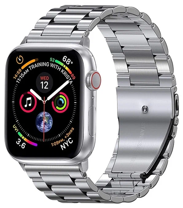 Ремешок для Apple Watch 38mm/40mm металл (серебристый), Ремешок для Apple Watch 38mm/40mm металл
Ремешок для Apple Watch 38mm/40mm металл (серебристый), Ремешок для Apple Watch 38mm/40mm металл