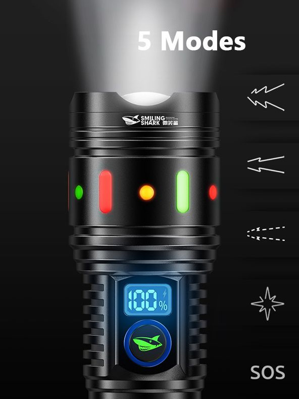 Фонарь ручной Smiling Shark M77 аккумуляторный светодиодный 60W 7000mAh, Черный, SD-5993
Фонарь ручной Smiling Shark M77 аккумуляторный светодиодный 60W 7000mAh, Черный, SD-5993