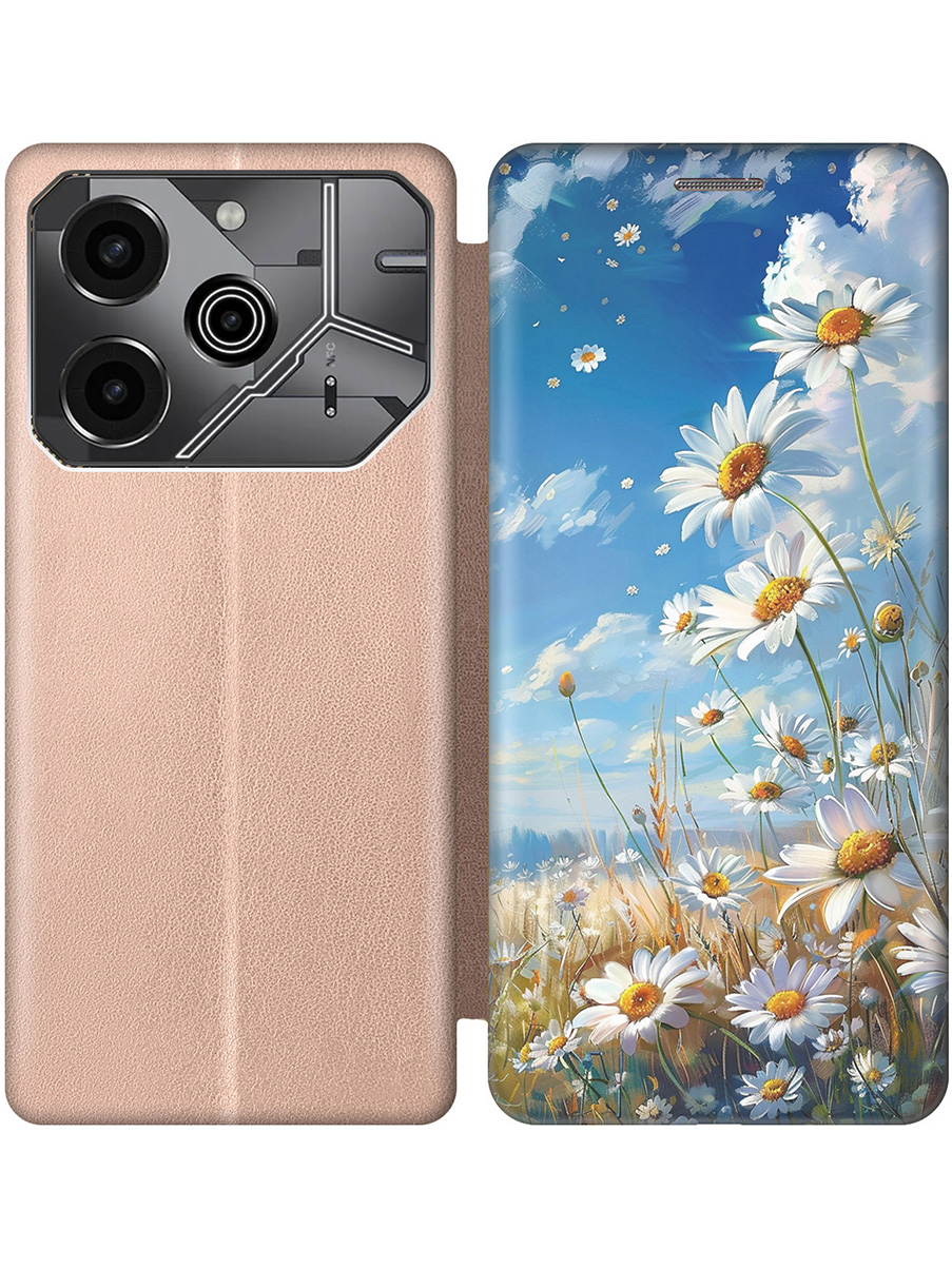 Чехол-книжка на Tecno Pova 6 Pro с принтом "Ромашки на поле" золотой, Золотистый;белый;синий, 781971022
Чехол-книжка на Tecno Pova 6 Pro с принтом "Ромашки на поле" золотой, Золотистый;белый;синий, 781971022
