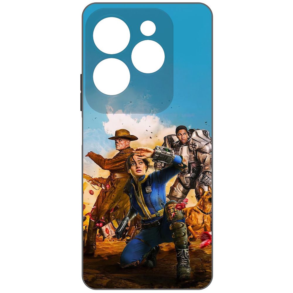 Чехол-накладка Krutoff Soft Case Фоллаут - Люси, Гуль и Аарон для INFINIX Hot 40 Pro, Черный
Чехол-накладка Krutoff Soft Case Фоллаут - Люси, Гуль и Аарон для INFINIX Hot 40 Pro, Черный