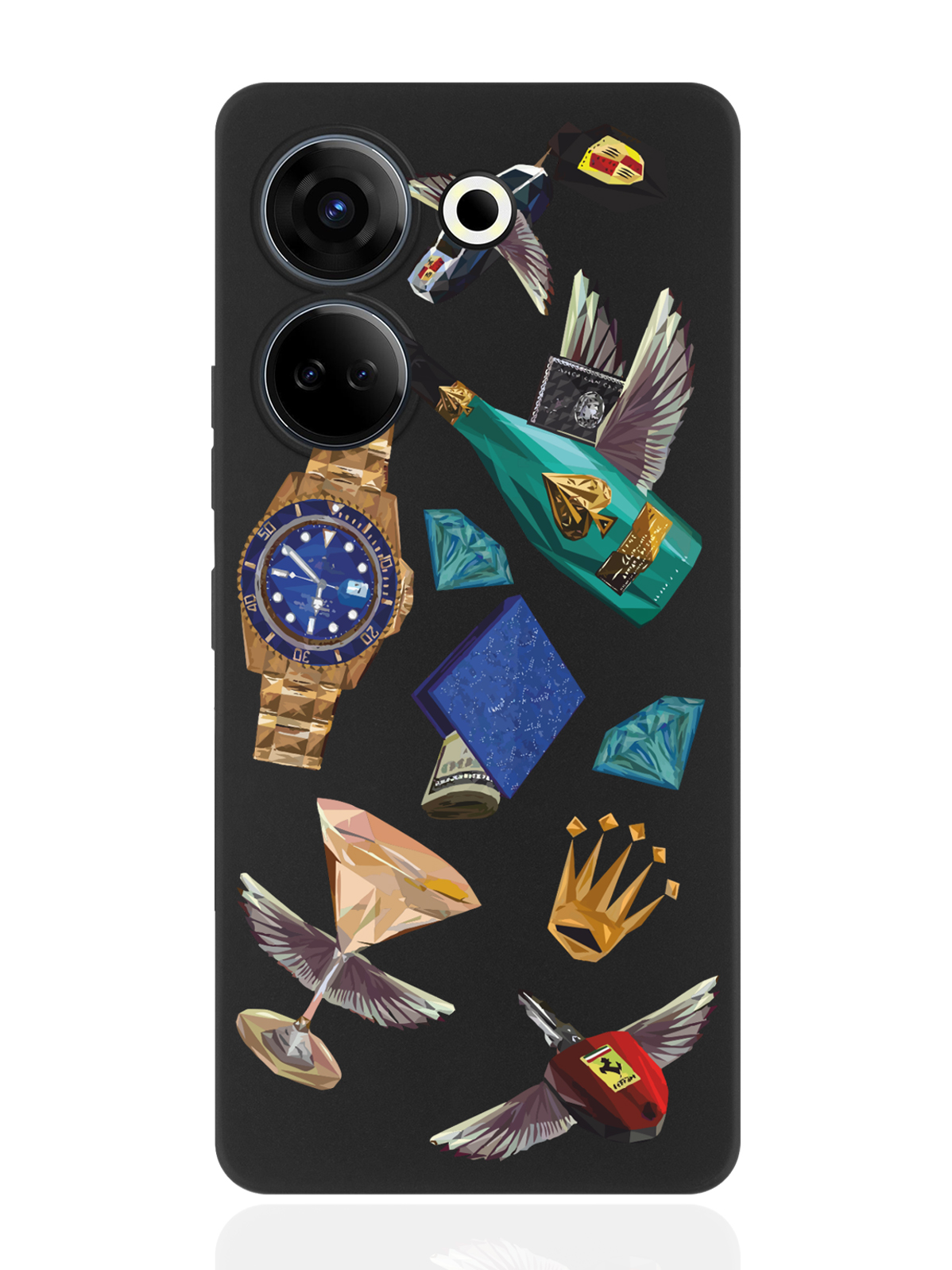 Чехол для смартфона Tecno Camon 20/ 20 Pro 4G черный силиконовый Luxury lifestyle, Оранжевый;черный
Чехол для смартфона Tecno Camon 20/ 20 Pro 4G черный силиконовый Luxury lifestyle, Оранжевый;черный