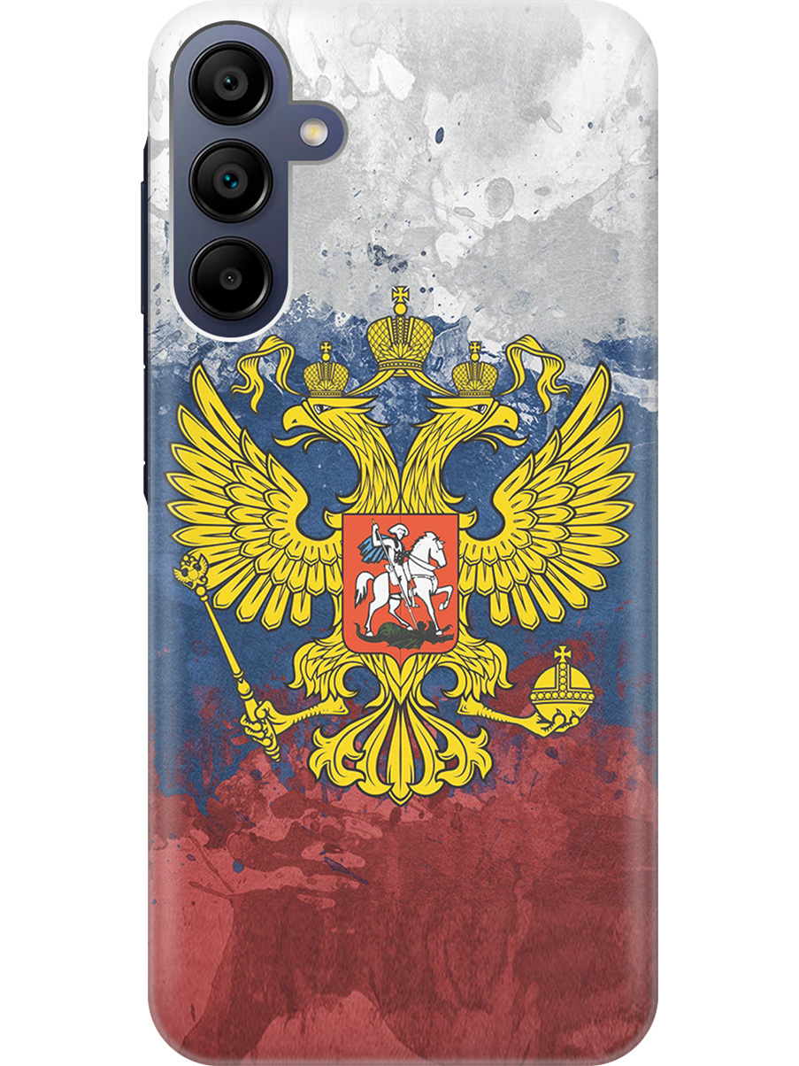 Силиконовый чехол на Samsung Galaxy A15 с рисунком "Герб и Флаг РФ", Голубой;желтый;красный, 20012138
Силиконовый чехол на Samsung Galaxy A15 с рисунком "Герб и Флаг РФ", Голубой;желтый;красный, 20012138