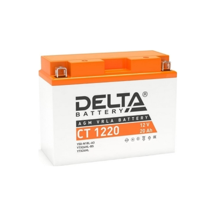 Аккумулятор Delta Moto Ct 1220 205x90x164 Обр/П С/Эл Y50-N18l-A Y50-N18l-A3 Ytx24hl-Bs Del
Аккумулятор Delta Moto Ct 1220 205x90x164 Обр/П С/Эл Y50-N18l-A Y50-N18l-A3 Ytx24hl-Bs Del