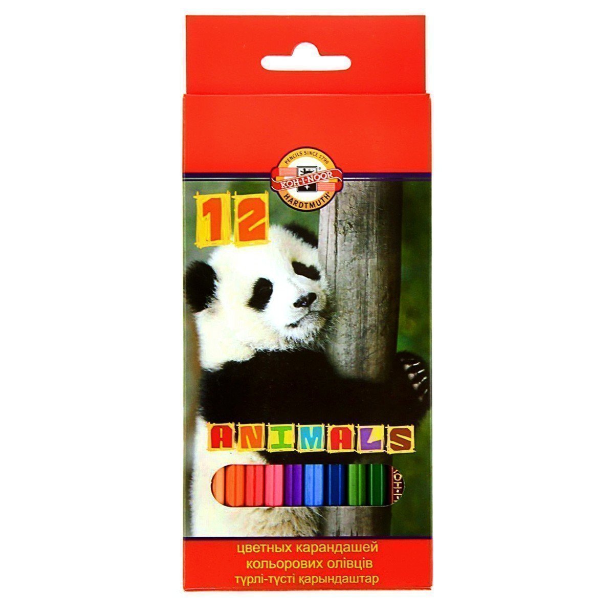 Карандаши цветные KOH-I-NOOR "Animals" 12 цветов, грифель 2,8 мм, 3552012008KSRU, Разноцветные
Карандаши цветные KOH-I-NOOR "Animals" 12 цветов, грифель 2,8 мм, 3552012008KSRU, Разноцветные