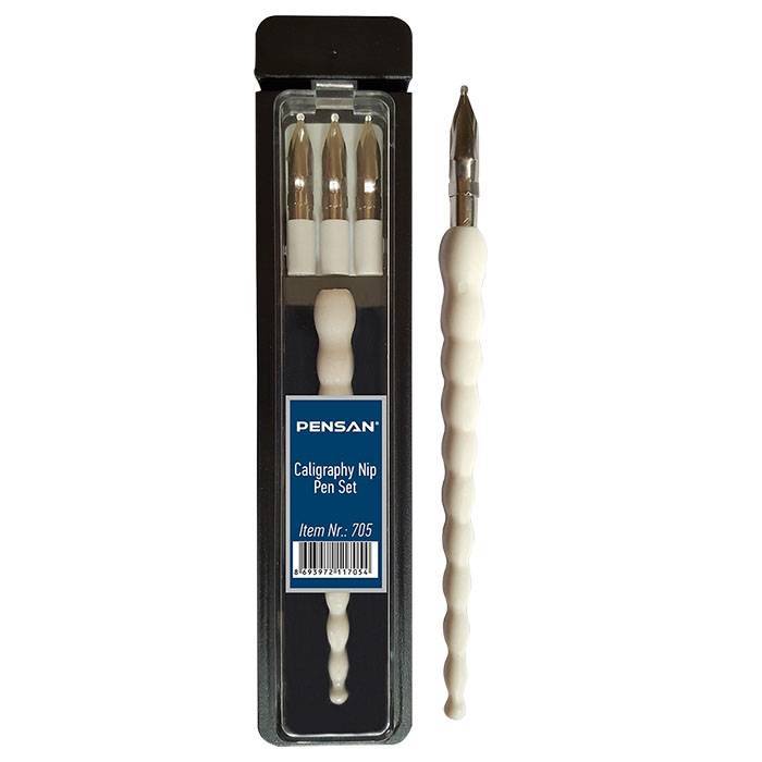 фото Перья плакатные pensan 3шт/уп+держатель