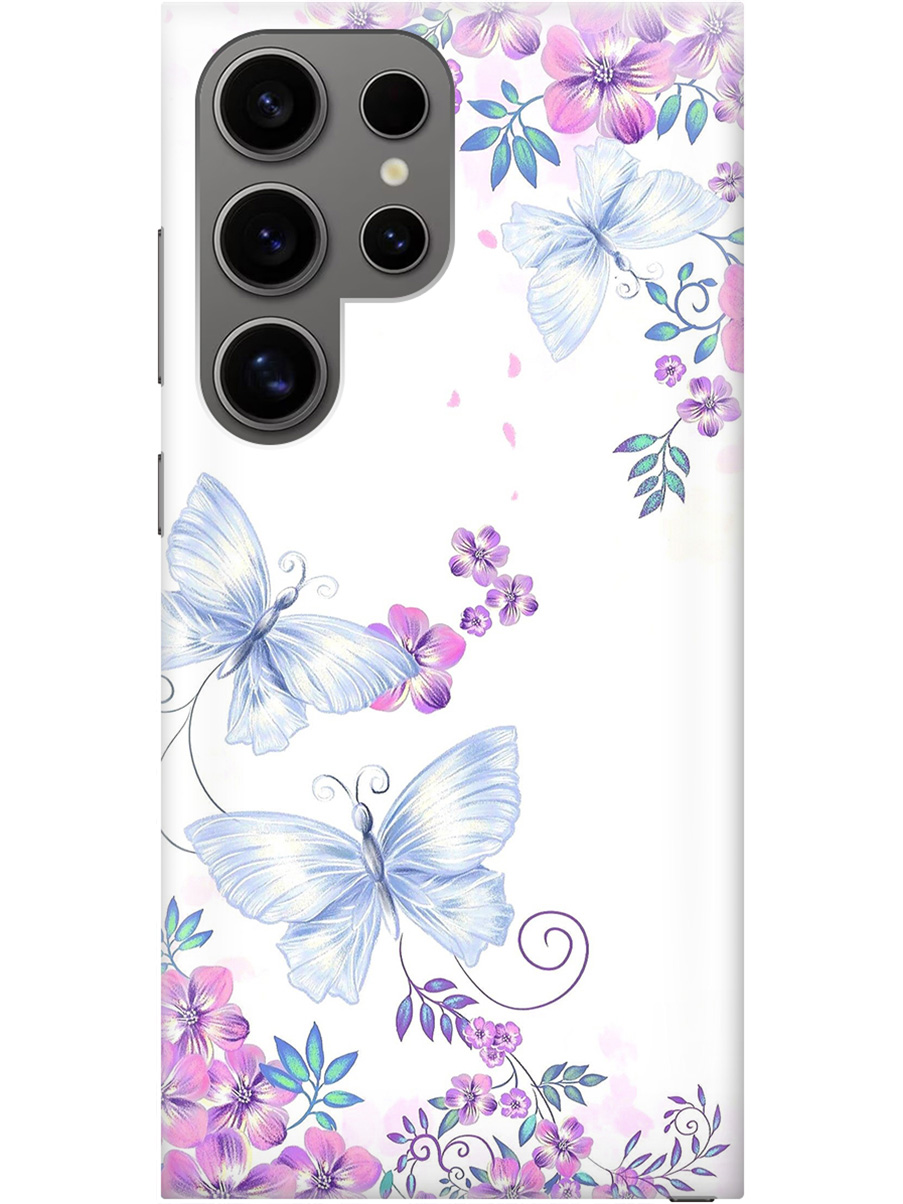 Силиконовый чехол на Samsung Galaxy S24 Ultra с рисунком "Бабочки и фиалки", Белый;фиолетовый, 20011899
Силиконовый чехол на Samsung Galaxy S24 Ultra с рисунком "Бабочки и фиалки", Белый;фиолетовый, 20011899