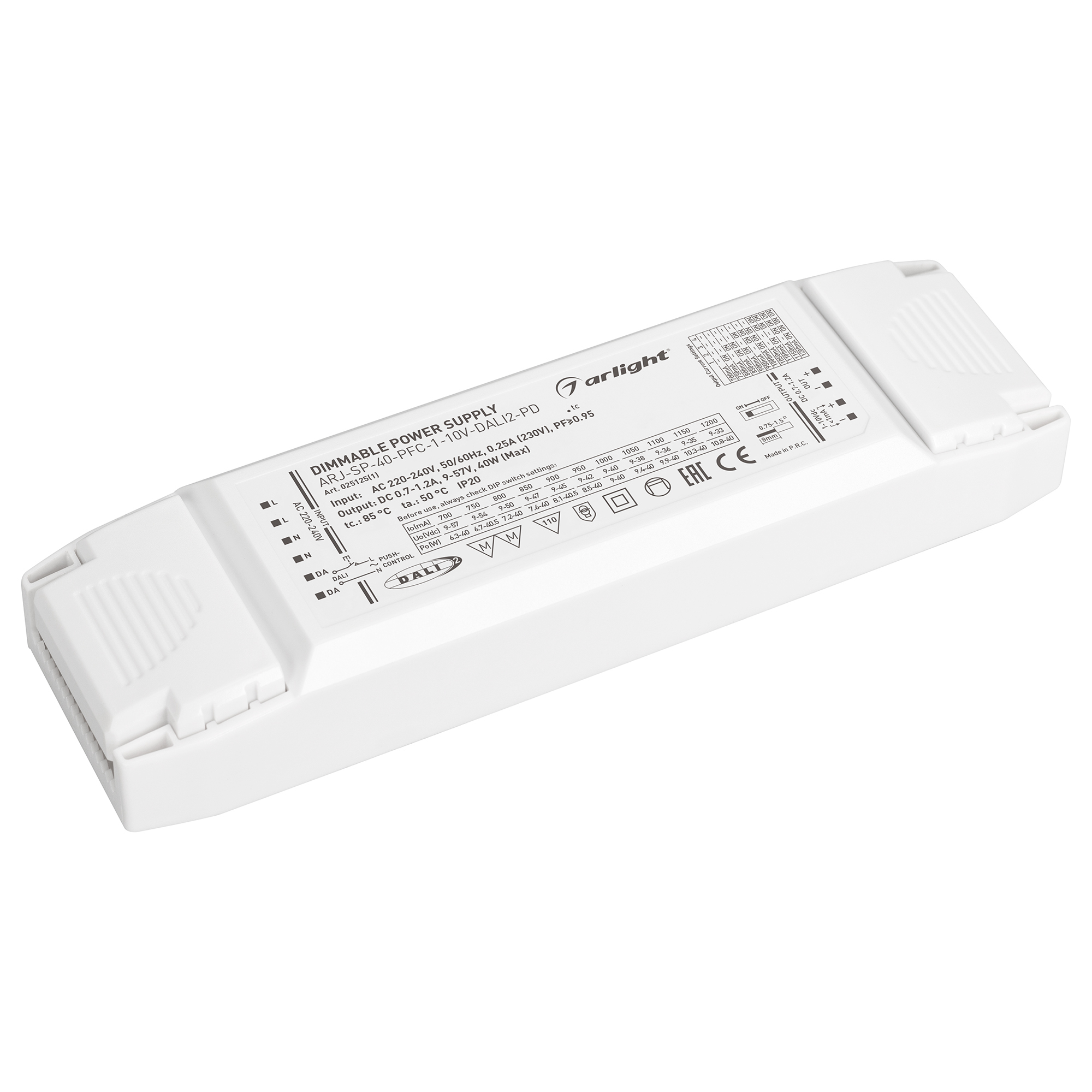 Блок питания для светильника Arlight ARJ-SP-40-PFC-1-10V-DALI2-PD 025125(1), Белый, 025125(1)
Блок питания для светильника Arlight ARJ-SP-40-PFC-1-10V-DALI2-PD 025125(1), Белый, 025125(1)