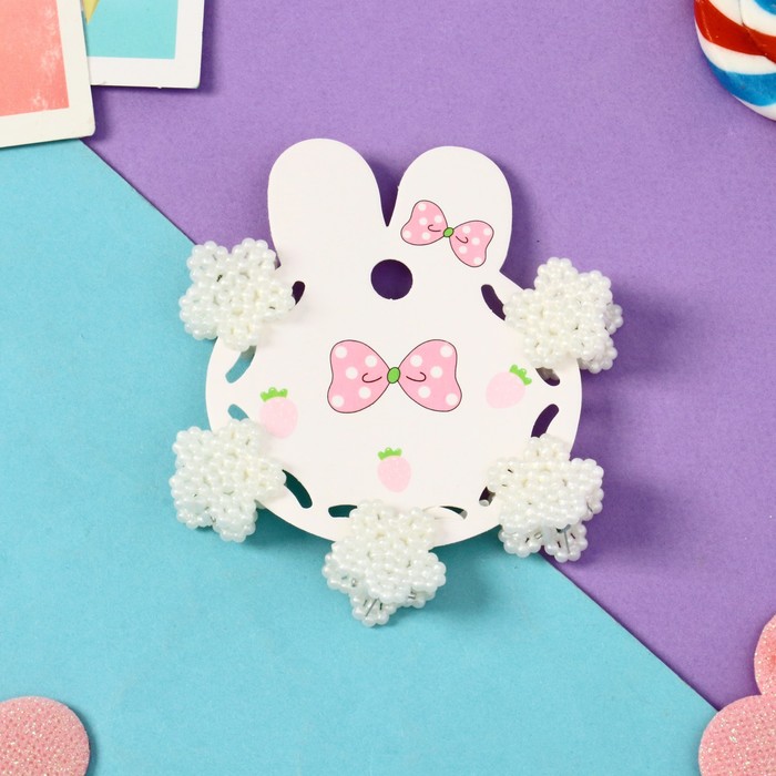 Краб для волос "Беатрис зайка" (набор 5 шт) ромашки, 3 см, белый (6 шт.), Разноцветный, 7625222
Краб для волос "Беатрис зайка" (набор 5 шт) ромашки, 3 см, белый (6 шт.), Разноцветный, 7625222