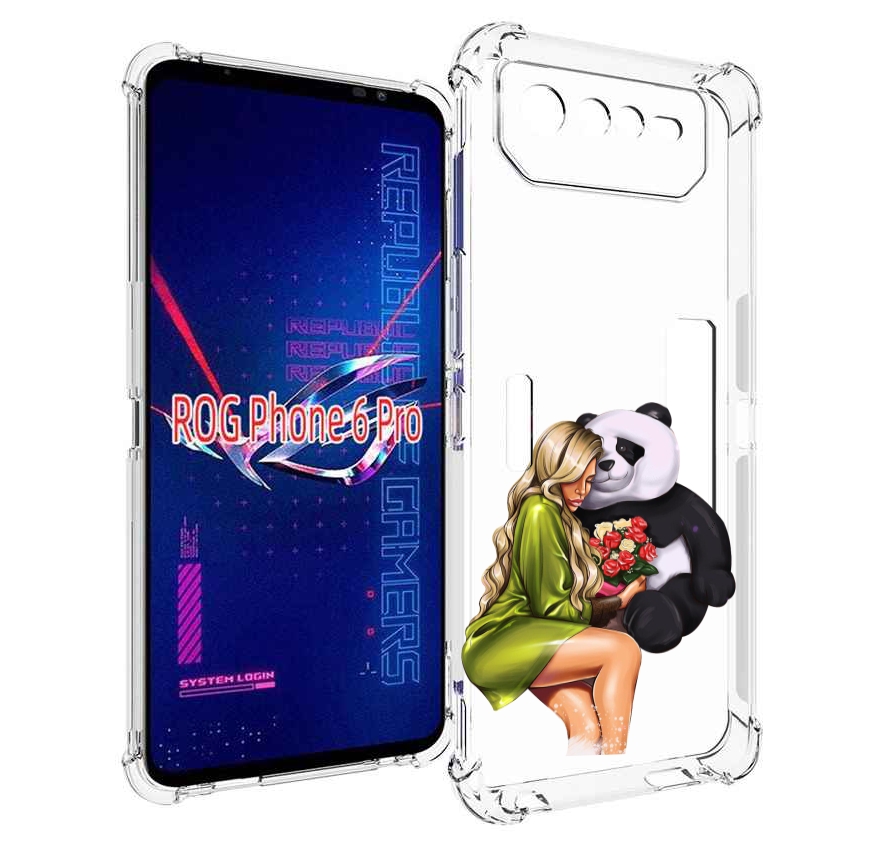 Чехол MyPads Девушка-с-пандой-с-букетом женский для Asus ROG Phone 6 Pro, Прозрачный, Tocco
Чехол MyPads Девушка-с-пандой-с-букетом женский для Asus ROG Phone 6 Pro, Прозрачный, Tocco